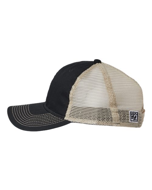 The Game GB880 Soft Trucker Cap #color_Black/ Khaki
