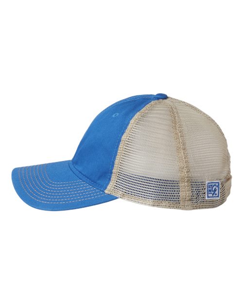 The Game GB880 Soft Trucker Cap #color_LA Blue/ Khaki