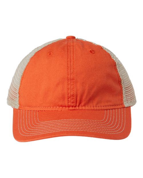 The Game GB880 Soft Trucker Cap #color_Orange/ Khaki