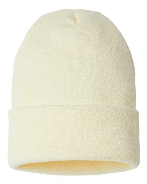 CAP AMERICA SKN24 USA-Made Sustainable Cuffed Beanie #color_Ivory
