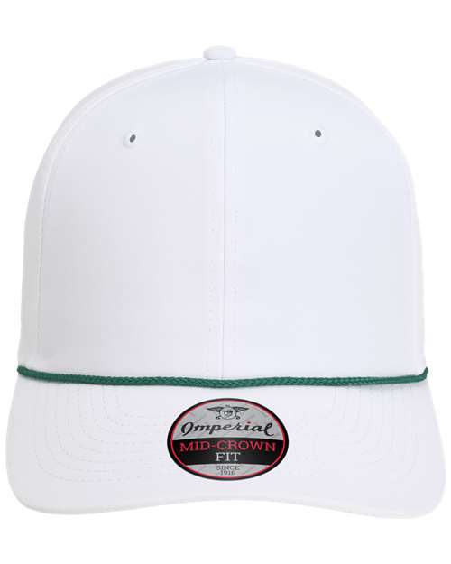 Imperial 7054 The Wingman Cap #color_White/ Dark Green
