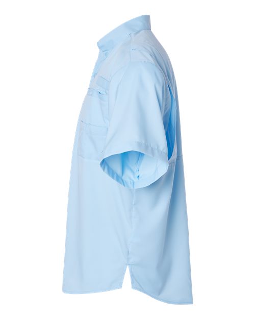 Paragon 700 Hatteras Performance Short Sleeve Fishing Shirt #color_Blue Mist