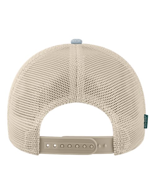 LEGACY MPS Mid-Pro Snapback Trucker Cap #color_Melange Light Blue/ Cardinal/ Stone