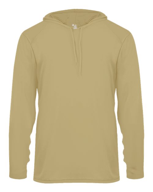 Badger 4105 B-Core Hooded Long Sleeve T-Shirt #color_Vegas Gold