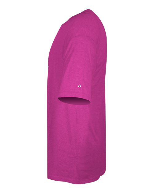 Badger 4940 Triblend Performance T-Shirt #color_Hot Pink Heather