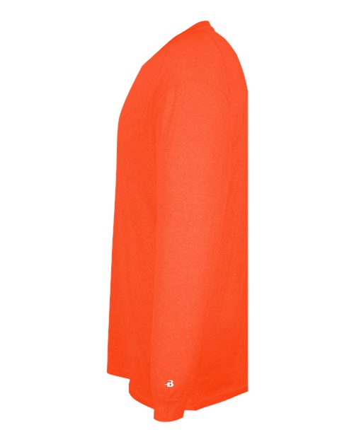 Badger 4944 Triblend Performance Long Sleeve T-Shirt #color_Burnt Orange Heather