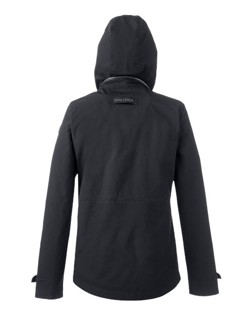 Nautica N17183 Ladies' Voyage Raincoat #color_BLACK
