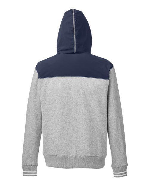 Nautica N17582 Men's Navigator Full-Zip Jacket #color_OXFORD/ NAT NVY