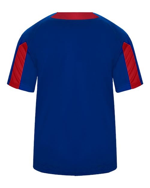 Alleson Athletic 7976 Striker Placket #color_Royal/ Red