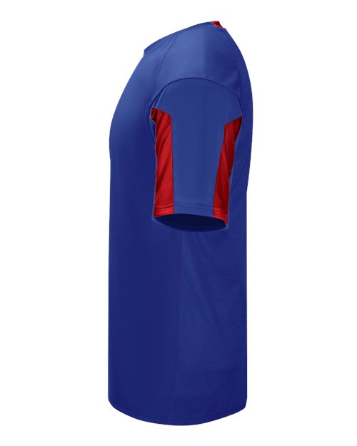 Alleson Athletic 7976 Striker Placket #color_Royal/ Red