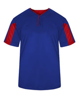 Alleson Athletic 7976 Striker Placket #color_Royal/ Red