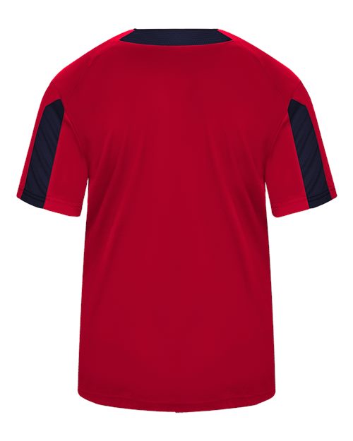 Alleson Athletic 7976 Striker Placket #color_Red/ Navy