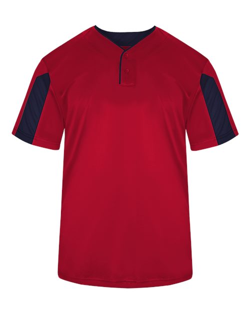 Alleson Athletic 7976 Striker Placket #color_Red/ Navy