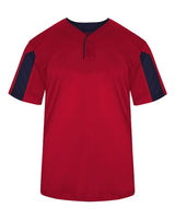 Alleson Athletic 7976 Striker Placket #color_Red/ Navy