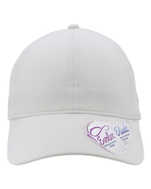Infinity Her GABY Women's Perforated Performance Cap #color_Light Grey/ Snow Leopard