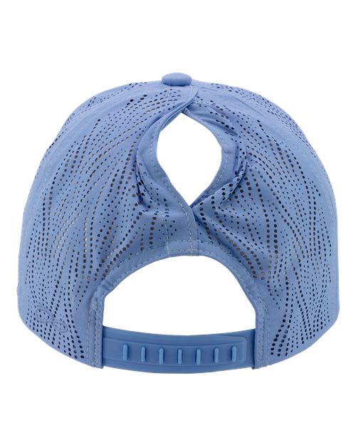 Infinity Her GABY Women's Perforated Performance Cap #color_Periwinkle/ Floral