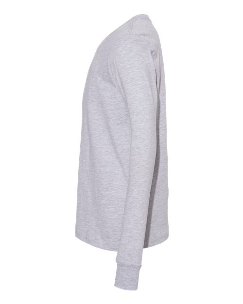 Bella + Canvas 3501Y Youth Jersey Long-Sleeve T-Shirt #color_ATHLETIC HEATHER