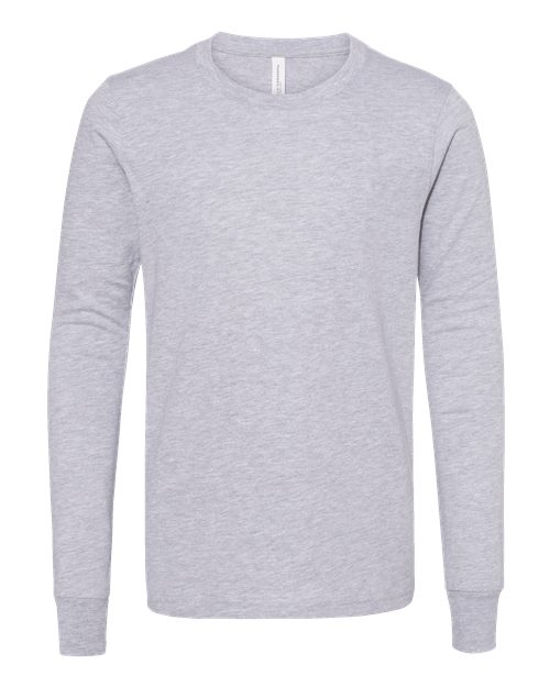 Bella + Canvas 3501Y Youth Jersey Long-Sleeve T-Shirt #color_ATHLETIC HEATHER