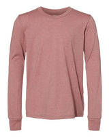 Bella + Canvas 3501Y Youth Jersey Long-Sleeve T-Shirt #color_HEATHER MAUVE