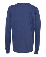 Bella + Canvas 3501Y Youth Jersey Long-Sleeve T-Shirt #color_NAVY TRIBLEND