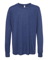 Bella + Canvas 3501Y Youth Jersey Long-Sleeve T-Shirt #color_NAVY TRIBLEND