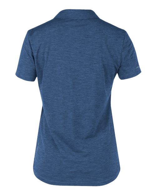 ANETIK WPBRZS1 Women's Breeze Tech Polo #color_Navy Heathered