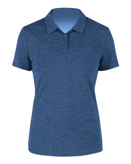 ANETIK WPBRZS1 Women's Breeze Tech Polo #color_Navy Heathered