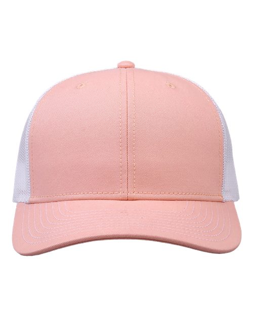 The Game GB452E Everyday Trucker Cap #color_Creamsicle Pink/ White