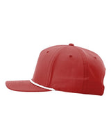 Richardson 258 Five Panel Classic Rope Cap #color_Red/ White