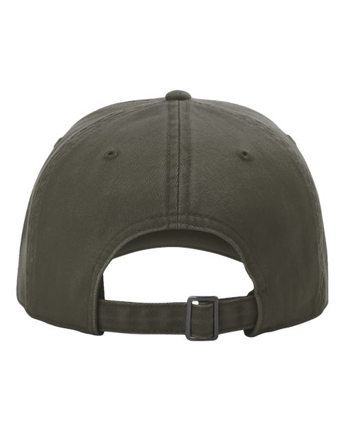 Richardson 326 Peach Twill Dad Hat #color_Army Green