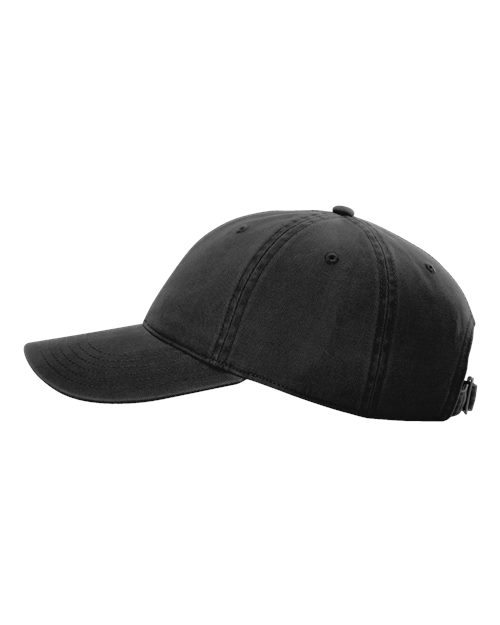Richardson 326 Peach Twill Dad Hat #color_Black