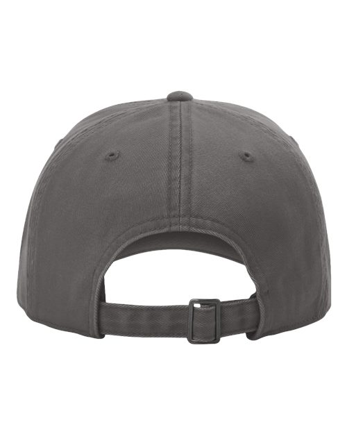 Richardson 326 Peach Twill Dad Hat #color_Charcoal