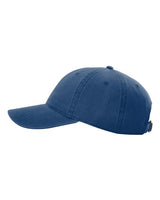 Richardson 326 Peach Twill Dad Hat #color_Royal