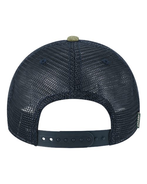 LEGACY DTA Dashboard Trucker Cap #color_Stone/ Olive/ Navy