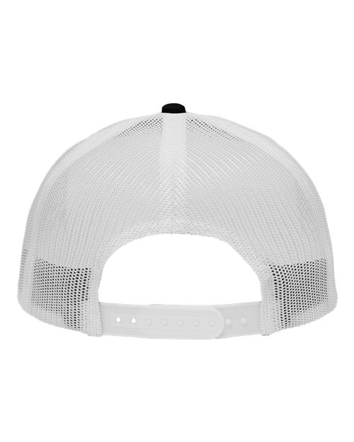 Sportsman SP1450 Traditional Lo-Pro Mesh Back Trucker Fit Cap #color_Chino Black/ White