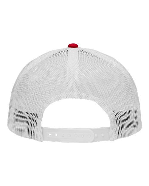 Sportsman SP1450 Traditional Lo-Pro Mesh Back Trucker Fit Cap #color_Chino Red/ White