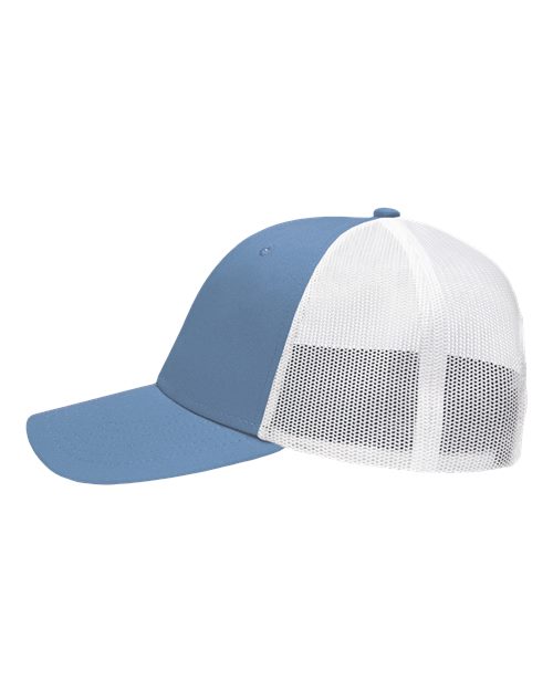 Sportsman SP1450 Traditional Lo-Pro Mesh Back Trucker Fit Cap #color_Chino Sky Blue/ White