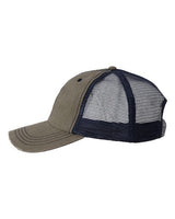 Valucap VC990 Contrast Stitch Cap #color_Golden Brown/ Khaki