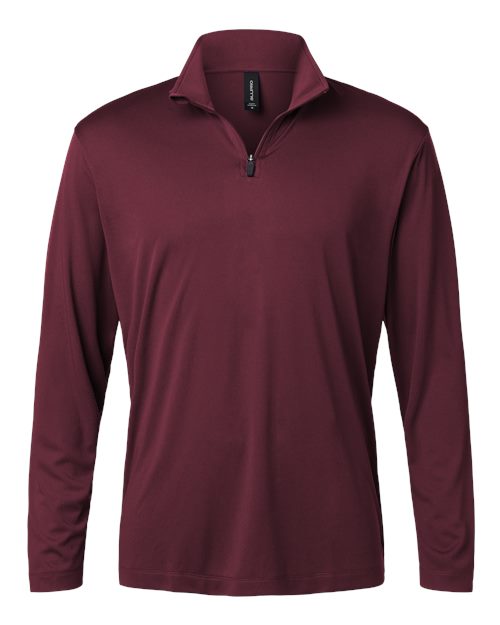 AllPro 41870 Pro-Lock Performance Quarter-Zip Pullover #color_Maroon