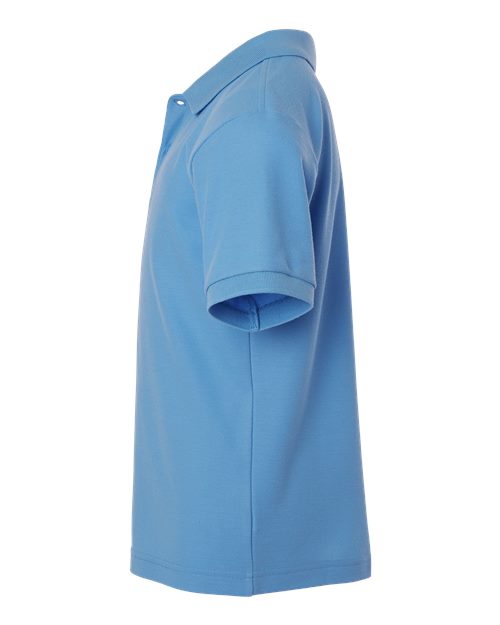 AllPro 62800Y Youth Pique Polo #color_Carolina Blue
