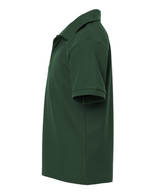 AllPro 62800Y Youth Pique Polo #color_Forest Green