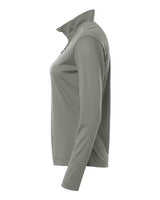 AllPro 41870L Pro-Lock Women's Performance Quarter-Zip Pullover #color_Greystone