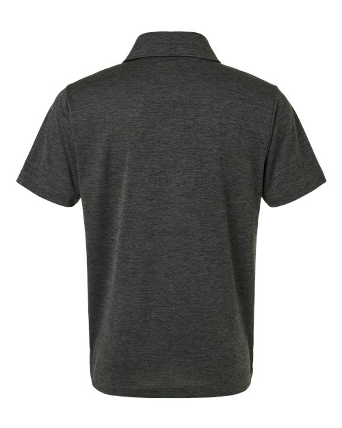 AllPro 4HM00 Performance Mélange Polo #color_Black Melange