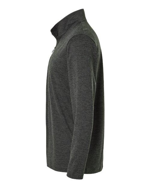 AllPro 4HM700 Performance Mélange Quarter-Zip Pullover #color_Black Melange