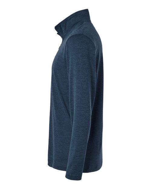 AllPro 4HM700 Performance Mélange Quarter-Zip Pullover #color_Navy Melange