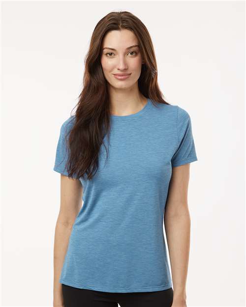 ANETIK WSBRZS0 Women's Breeze Tech T-Shirt #color_Bahama Heathered