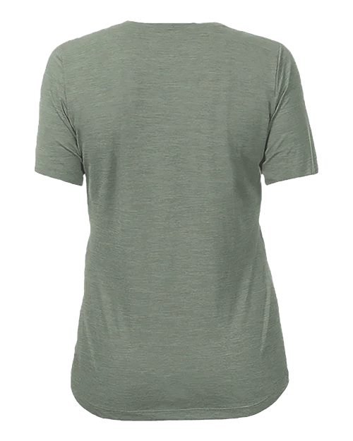ANETIK WSBRZS0 Women's Breeze Tech T-Shirt #color_Dark Olive Heathered