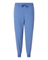 Jaanuu M20002 Osmo 8-Pocket Scrub Joggers #color_Ceil Blue