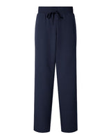 Jaanuu W20001P Women's Xenos Essential Knit-Waist Scrub Pants - Petite Sizes #color_Midnight Navy