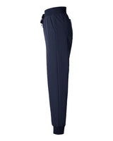 Jaanuu W20003P Women's Silex Knit-Waist Scrub Joggers - Petite Sizes #color_Midnight Navy